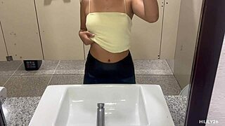 Public Fingering In Miniskirt And Panties