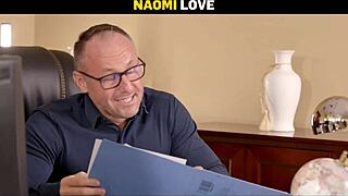 So, Naomi Love, ready to show tits and pussy for the job?
