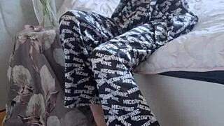 elza kom nylon tights fetish with fat ass in panties