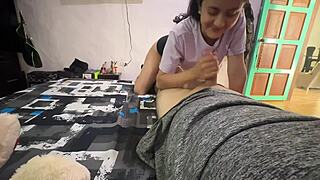 I’m overwhelmed by wild sex with my hermanastra, nearly caught in the act