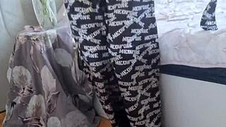 elza kom nylon tights fetish with fat ass in panties