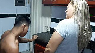 Stepmother Delivers Insane Cock Blowjobs, Wow!