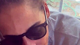 Step-Sister Teases with Blowjob, Gets Facial While Boyfriend Watches