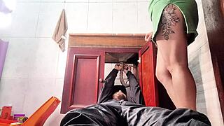 lonely housewife calls plumber and ends up cheating wildly in bathroom
