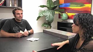 Black Haired Amateur Gets Facial in First Sex Video