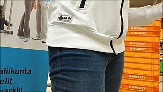 teen in tight jeans caught on hidden cam, worth a peek