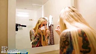 reunited in hotel for wild cowgirl action, oops