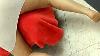 The neighbor surprises me in the bathroom and I invite him to join me