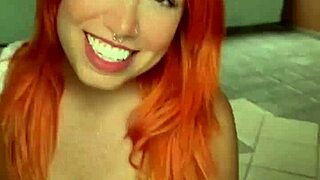 Seductive redhead neighbor's big ass gets fucked by friend's wife in amateur encounter. Passion builds in the next-door thrill.