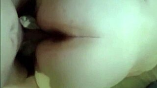 Wife sucks & gets fucked doggy with a pussy full of cum