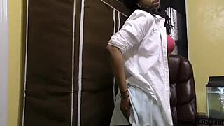 horny indian milf plays virgin college girl, dirty talking in hindi for wild fingering