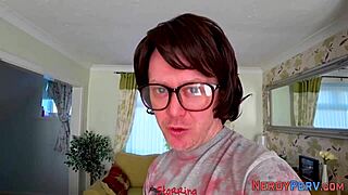 big tit european slut tricked into swallowing nerd's dick first time