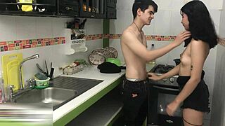 Horny Stepsister Loves Riding Stepbrother's Cock Passionately