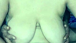 Desi indian wife with big natural tits worships her ass while fingering hairy pussy and anal hole.