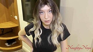 wow, my step-mom in fishnets and dress motivates me with the best doggystyle pov ever!