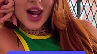 Petite Redhead Busty Latina Deepthroats Sloppy Blowjob After Casting Pov.