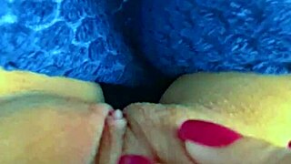 Stepsister’s virgin shaved pussy gets fingered to a wet orgasm