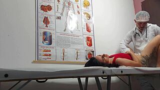 ginecologista fingers patient’s butt and screws her tight brazilian hole. it’s wild!