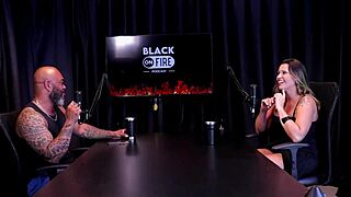 Agatha mama experiences intense pleasure during her DP encounter with the client