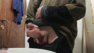 another friday, jerking off my monster cock