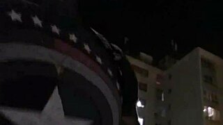 Fucked Bruna Black outdoors! So risky!