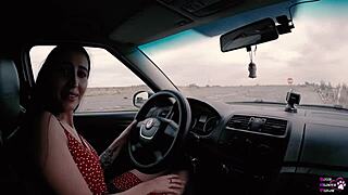 long haired teen 18+ sucks and fucks for drivers license, moaning in nature