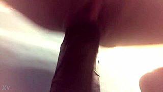 Young wife enjoys large toy play