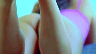 Desi Beauty's Glass Dildo Close-Up Demonstration