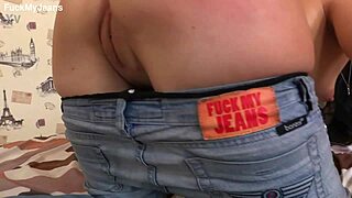 i bent over in tight jeans for monster cock anal