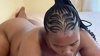 Hot Ebony Solo Plays with Dildo