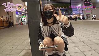 Japanese Amateur Girl in Wild Debt Payment Scene