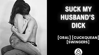 hey, why’s this cuckquean just watching her man screw another chick in erotic audio?