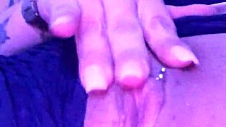 latina touches herself watching porn