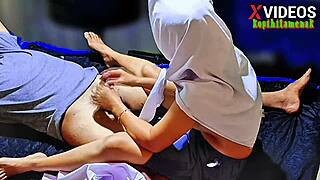 Rough Indonesian Massage for Girlfriend to Settle Late Rent Debt