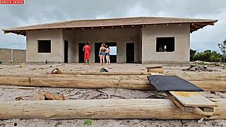 Carpenter Gets Paid with a Bisexual Threesome Surprise from House Owners