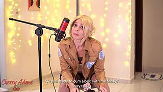 Attack On Titan Annie Leonhart Cosplay Squirting With Sex Machine