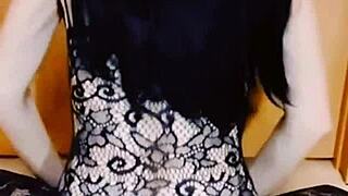 Milf dances striptease with masturbation. Then takes big dick in tight holes.