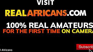 African stud rams through her tight hairy bush hard.