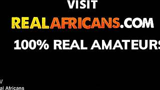 African stud rams through her tight hairy bush hard.