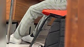 Me masturbo en la cara de mi cuñada y se traga toda mi leche