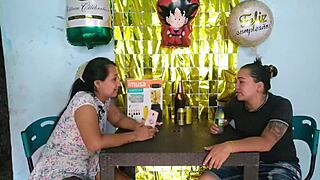 Latina lover surprises me with intense pussy licking