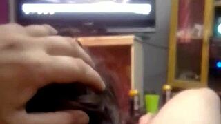 Fucking my fat wife while watching tight teen stepdaughter video.