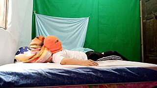 stepfather invites latina milf for masked pajama fun, getting dirty with big ass cowgirl