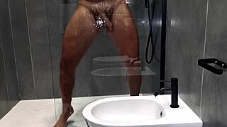 I Can’t Resist Watching My Stepmom Spy in Shower with Hot Moans and Rubs