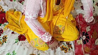 Desi Indian Maid's First Time in Bedroom with Husband