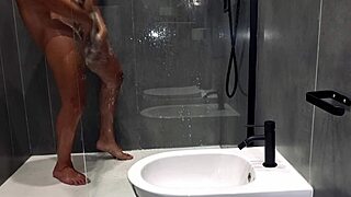 I Can’t Resist Watching My Stepmom Spy in Shower with Hot Moans and Rubs