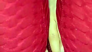 Colombian Rubs Pussy Through Leggings Until Soaking Them With Dirty Talk!