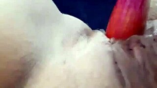 Watch this amateur teen 18+ finger her pussy with a dildo!