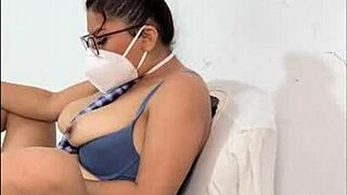 My 60yo stepmom in student uniform, wanna sex me... uh, fetish?