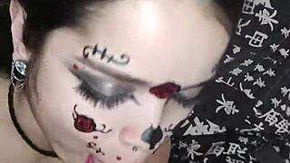 i gave wellington prado a deep blowjob on his monster cock and got my face covered in cum